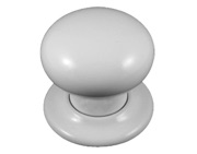 Chatsworth White Porcelain Mortice Door Knobs - BUL602-7-WHI